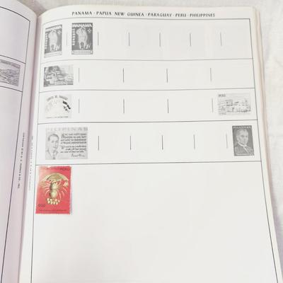 POSTAGE STAMP ALBUM - WITH STAMPS