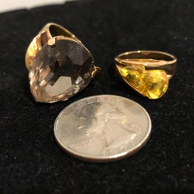 Two Unique Fashion Rings -Lot J208