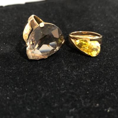 Two Unique Fashion Rings -Lot J208