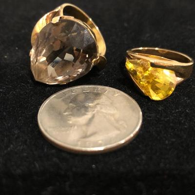 Two Unique Fashion Rings -Lot J208