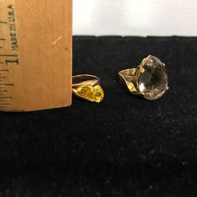 Two Unique Fashion Rings -Lot J208