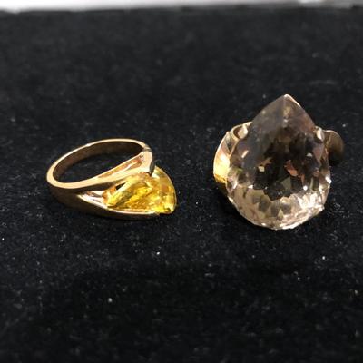 Two Unique Fashion Rings -Lot J208