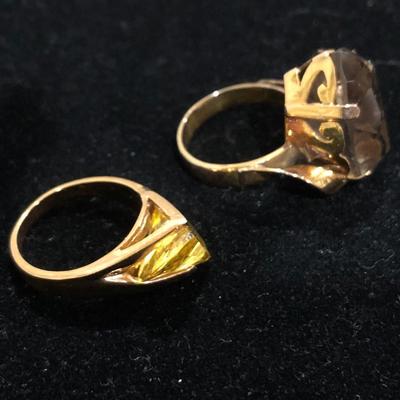 Two Unique Fashion Rings -Lot J208