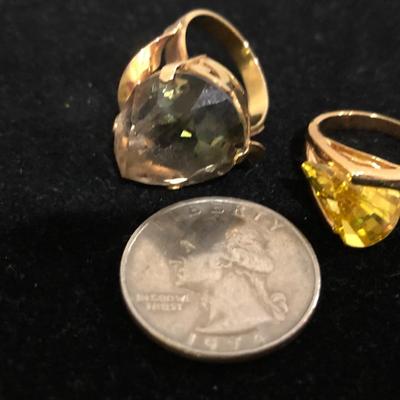 Two Unique Fashion Rings -Lot J208