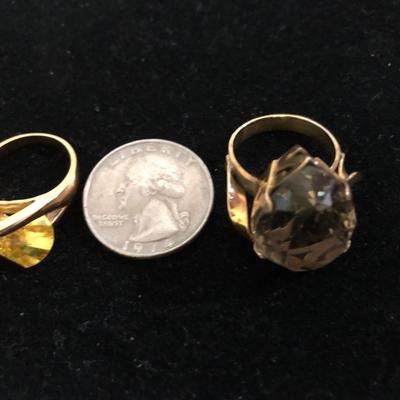 Two Unique Fashion Rings -Lot J208
