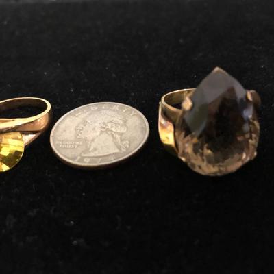 Two Unique Fashion Rings -Lot J208
