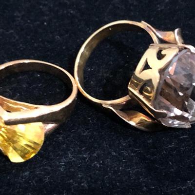 Two Unique Fashion Rings -Lot J208