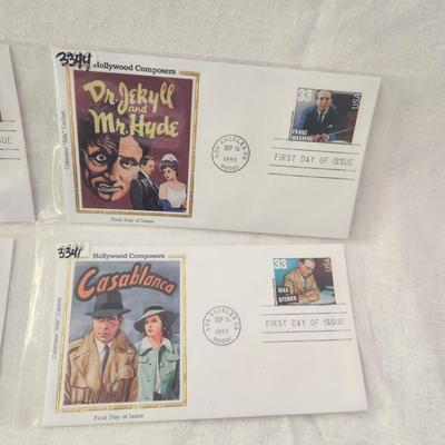 6 - FIRST DAY STAMPS - 1999 HOLLYWOOD COMPOSERS