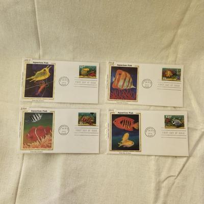 4 - FIRST DAY STAMPS - 1999 TROPICAL FISH
