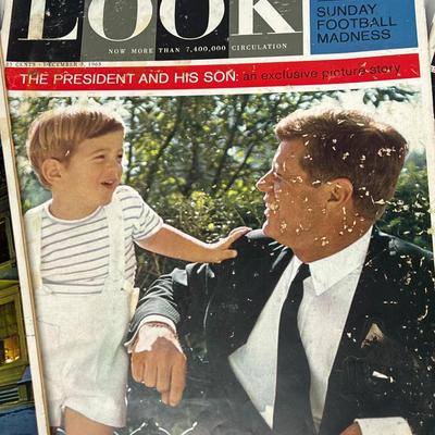 Vintage LOOK Magazine JFK President Kennedy Jackie O Issues