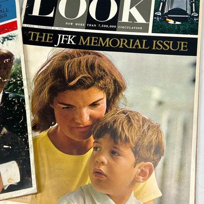 Vintage LOOK Magazine JFK President Kennedy Jackie O Issues
