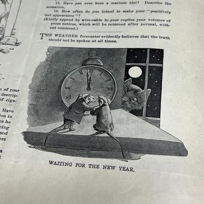 Antique Judge Art Deco New Years Number Issue Americana Magazine