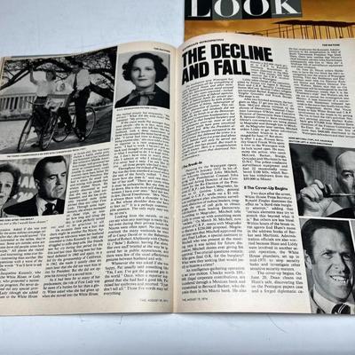 Vintage Look Magazine Inside the Twentieth Century & Time Magazine Gerald Ford Political Issue