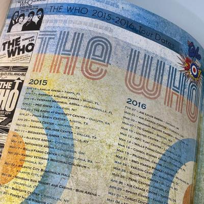 The Who Hits 50 Commemorative Concert Program Rock n Roll Band Memorabilia 2015