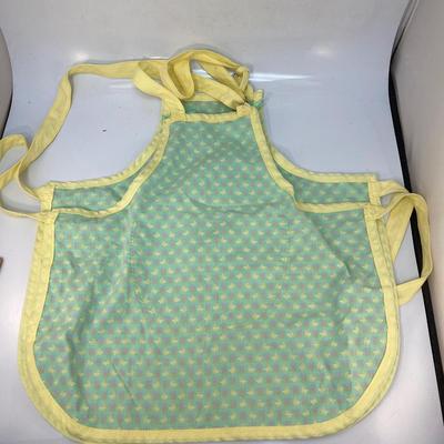 Pair of Small Child Toddler Springtime Easter Bunny Full Aprons