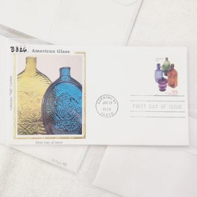 4 - FIRST DAY STAMPS - 1999 AMERICAN GLASS