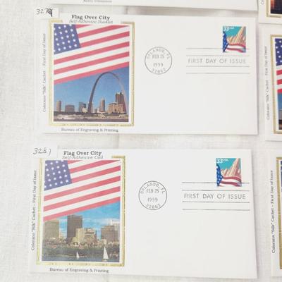 10 - FIRST DAY STAMPS - 1999 FLAGS OVER THE CITY