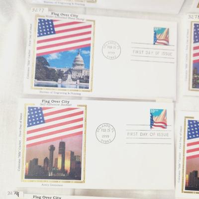 10 - FIRST DAY STAMPS - 1999 FLAGS OVER THE CITY