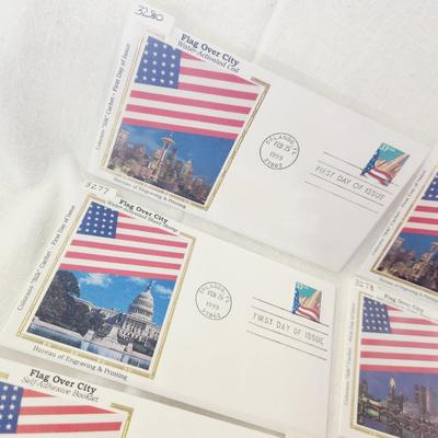 10 - FIRST DAY STAMPS - 1999 FLAGS OVER THE CITY