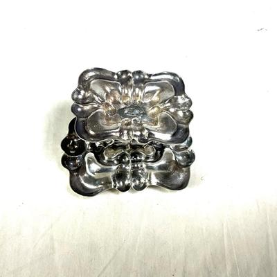 1562 Antique Art Nouveau Austrian 800 Silver Master Salt