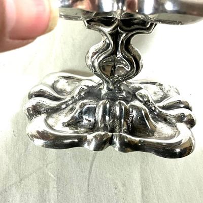 1562 Antique Art Nouveau Austrian 800 Silver Master Salt