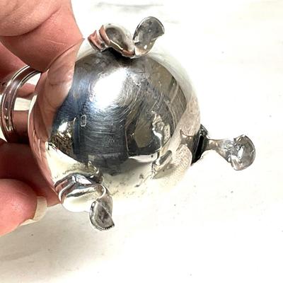 1563 Antique 1883 London Sterling Silver Footed Salt and Pepper Shakers with Hallmarks