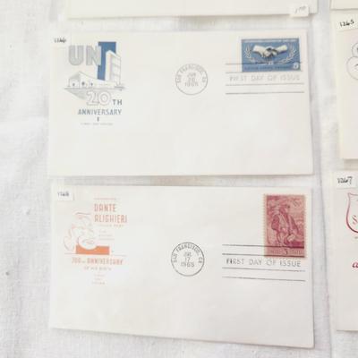 7 - FIRST DAY STAMPS - 1965 MIXED THEME #2