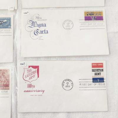 7 - FIRST DAY STAMPS - 1965 MIXED THEME #2