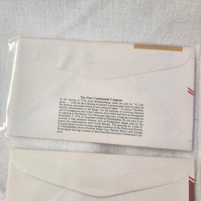 4 - FIRST DAY STAMPS - 1974 SPIRIT OF 76 - 1ST CONTINENTAL CONGRESS