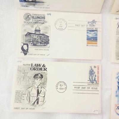 6 - 1ST DAY STAMPS - 1968 MIXED THEME