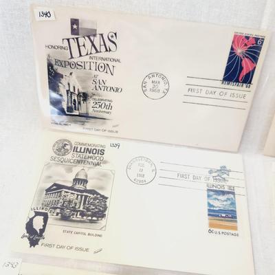 6 - 1ST DAY STAMPS - 1968 MIXED THEME