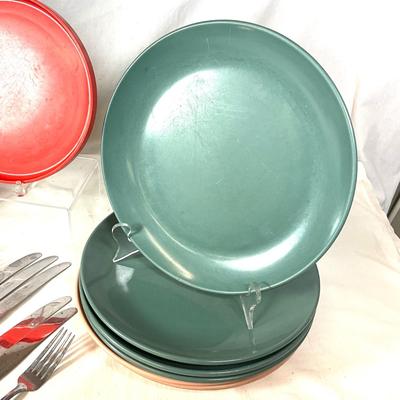 1566 Vintage Mid Century HELLER, Watertown Life, Molly Pitcher Bakelite Flatware