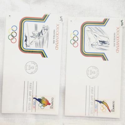 4 - FIRST DAY STAMPS - 1976 OLYMPIC