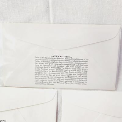 5 - FIRST DAY STAMPS - 1975 COMMERATIVE US MILITARY SERVICES