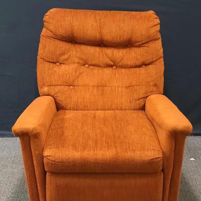 Retro Burnt Orange Recliner
