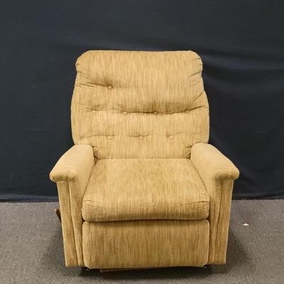 Retro Tan Recliner
