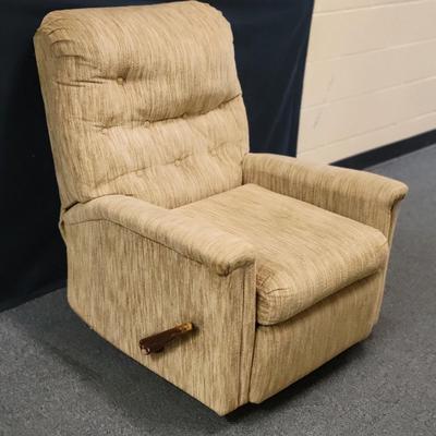 Retro Tan Recliner