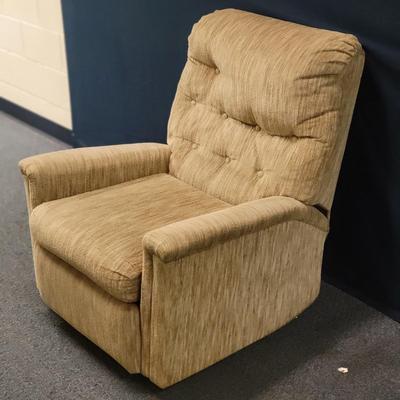Retro Tan Recliner