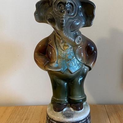 Vintage Elephant Jim Beam Decanter