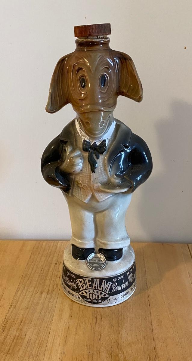 Vintage donkey Jim Beam decanter