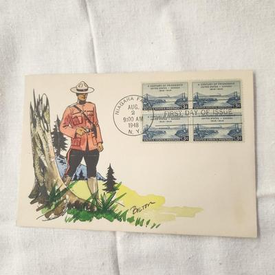 1 of 50 - 1948 ROBERT F. BOLTON HAND PAINTED LIMITED EDITION 1ST DAY STAMP ARTWORK