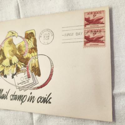 1948 ROBERT F. BOLTON HAND PAINTED LIMITED EDITION 1ST DAY STAMP ARTWORK