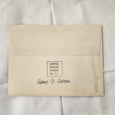 #2 - 1947 SIGNED BY ARTIST - ROBERT F. BOLTON HAND PAINTED LIMITED EDITION 1ST DAY STAMP ART