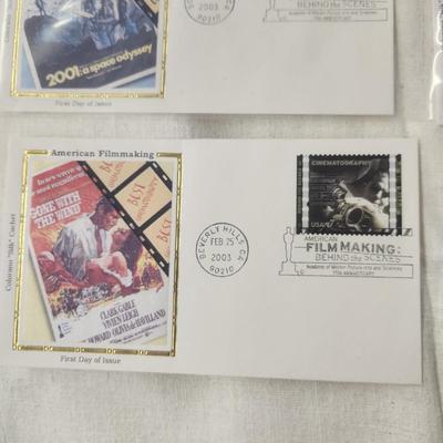 6 - FIRST DAY STAMPS - 2003 AMERICAN FILMAKING