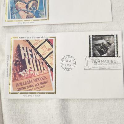 6 - FIRST DAY STAMPS - 2003 AMERICAN FILMAKING