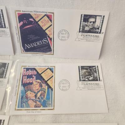 6 - FIRST DAY STAMPS - 2003 AMERICAN FILMAKING