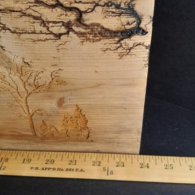 Wildlife Fracted Artwork, Elk in woods