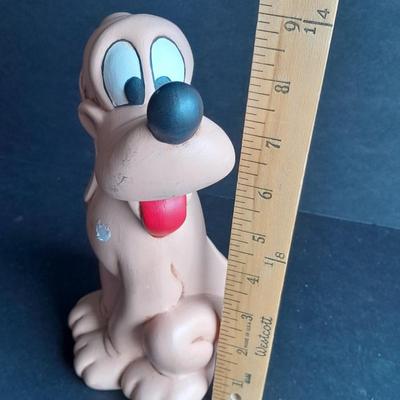 Walt Disney Prod. chalkware Pluto statue and Vintage Walt Disney Character Films reel