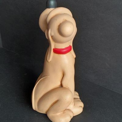 Walt Disney Prod. chalkware Pluto statue and Vintage Walt Disney Character Films reel