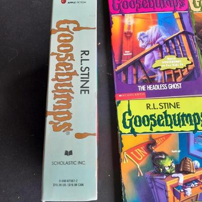 Soft Back Scholastics Goose Bumps Chapter books R.L. Stine